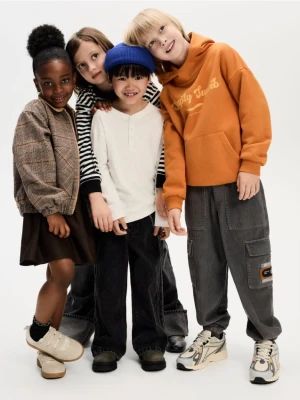 Reserved - Bawełniany longsleeve 2 pack - czarny