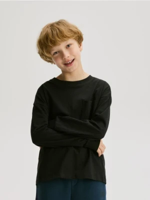 Reserved - Bawełniany longsleeve 3 pack - ciemnoszary