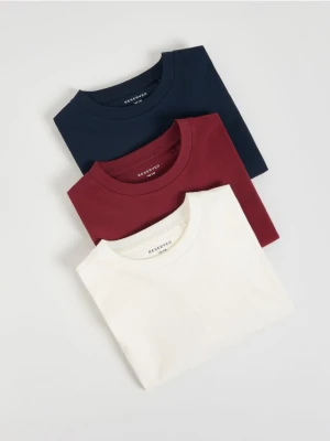 Reserved - Bawełniany longsleeve 3 pack - granatowy