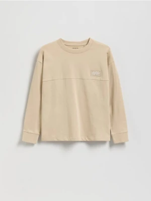 Zdjęcie produktu Reserved - Bawełniany longsleeve - beżowy