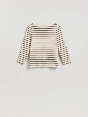 Reserved - Bawełniany longsleeve - wielobarwny