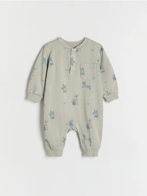 Zdjęcie produktu Reserved - Bawełniany pajacyk - jasnoszary