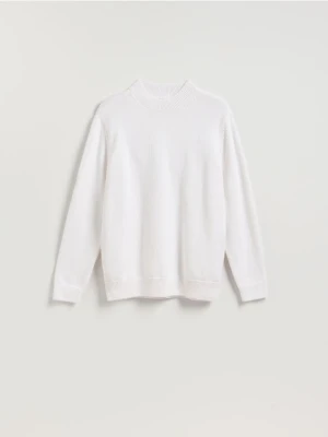 Reserved - Bawełniany półgolf - biały