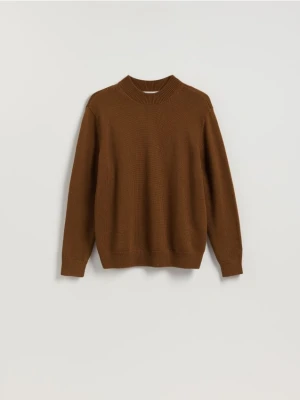 Reserved - Bawełniany półgolf - brązowy