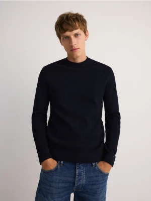 Reserved - Bawełniany półgolf - granatowy