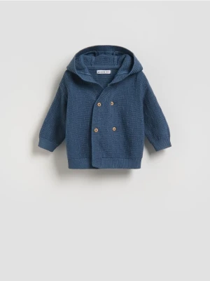 Zdjęcie produktu Reserved - Bawełniany sweter - granatowy