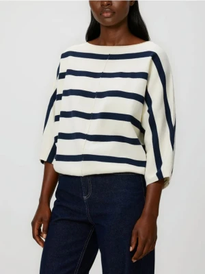 Reserved - Bawełniany sweter w paski - wielobarwny