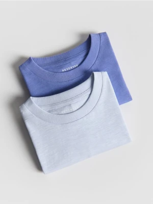Reserved - Bawełniany t-shirt 2 pack - lawendowy