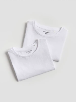 Reserved - Bawełniany t-shirt 2 pack - wielobarwny