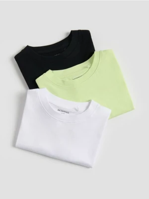 Reserved - Bawełniany t-shirt 3 pack - zielony