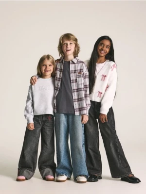 Reserved - Bawełniany t-shirt 5 pack - ciemnoszary