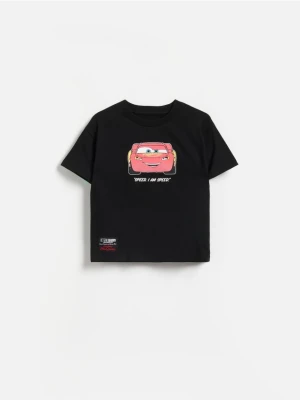 Reserved - Bawełniany t-shirt Auta - czarny