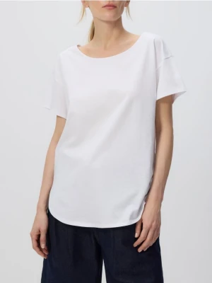 Zdjęcie produktu Reserved - Bawełniany t-shirt - biały