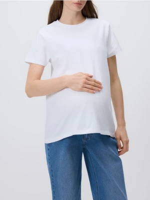 Reserved - Bawełniany t-shirt - biały