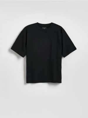 Reserved - Bawełniany t-shirt - czarny