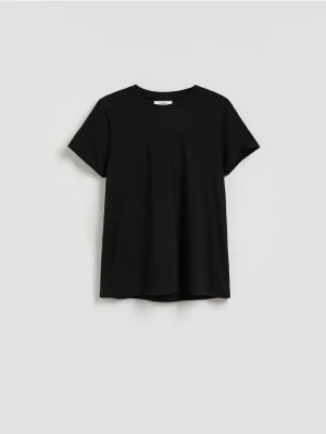 Reserved - Bawełniany t-shirt - czarny