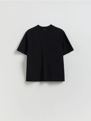 Reserved - Bawełniany t-shirt - czarny