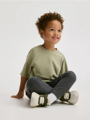 Reserved - Bawełniany t-shirt - jasnozielony