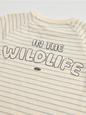 Reserved - Bawełniany t-shirt - jasnożółty