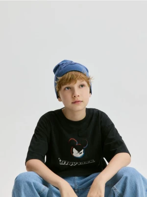 Reserved - Bawełniany t-shirt Mickey Mouse - czarny