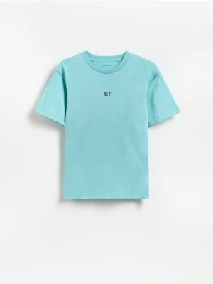 Zdjęcie produktu Reserved - Bawełniany t-shirt - miętowy