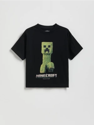 Zdjęcie produktu Reserved - Bawełniany t-shirt Minecraft - czarny