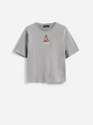 Reserved - Bawełniany t-shirt Muminki - ciemnoszary