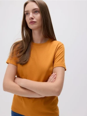 Zdjęcie produktu Reserved - Bawełniany t-shirt - pomarańczowy