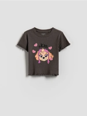 Reserved - Bawełniany t-shirt Psi Patrol - ciemnoszary