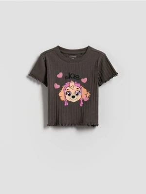 Reserved - Bawełniany t-shirt Psi Patrol - ciemnoszary