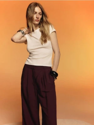 Zdjęcie produktu Reserved - Bawełniany t-shirt slim fit - biały