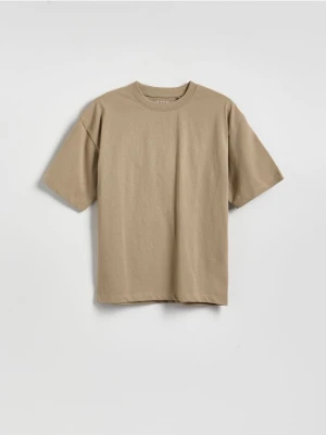 Reserved - Bawełniany t-shirt - zielony