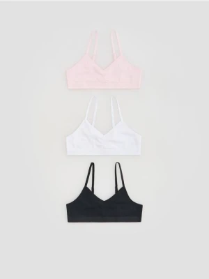 Reserved - Bawełniany top 3 pack - wielobarwny
