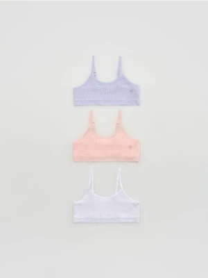 Reserved - Bawełniany top 3 pack - wielobarwny