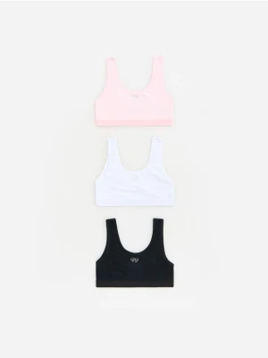 Reserved - Bawełniany top 3 pack - wielobarwny