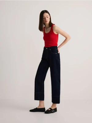 Zdjęcie produktu Reserved - Bawełniany top halter - czerwony
