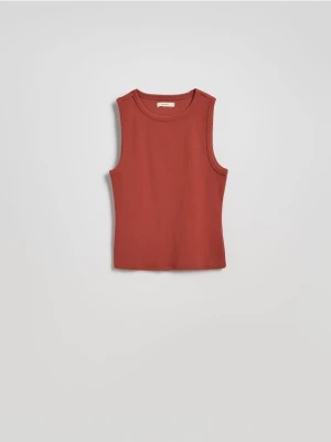 Reserved - Bawełniany top - miedziany