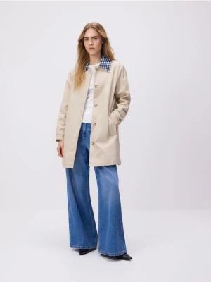 Reserved - Bawełniany trencz z kołnierzykiem - wielobarwny