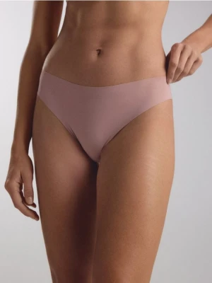 Reserved - Bezszwowe majtki typu figi 2 pack - brązowy