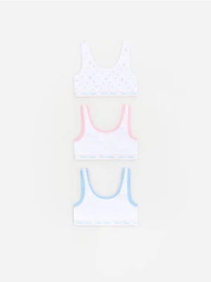 Reserved - Bieliźniany top na ramiączkach 3 pack - biały