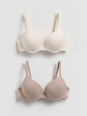 Reserved - Biustonosz push up 2 pack - brązowy