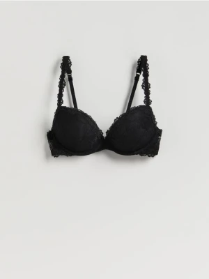 Reserved - Biustonosz push up - czarny