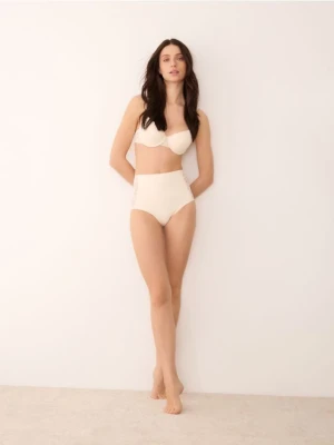 Reserved - Biustonosz push up - złamana biel