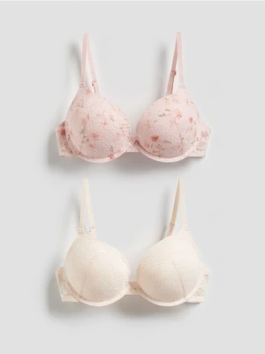 Reserved - Biustonosz super push up 2 pack - pastelowy róż