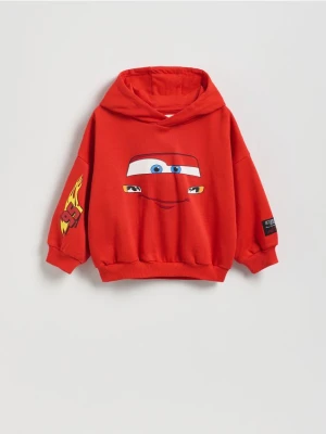 Reserved - Bluza Auta - czerwony