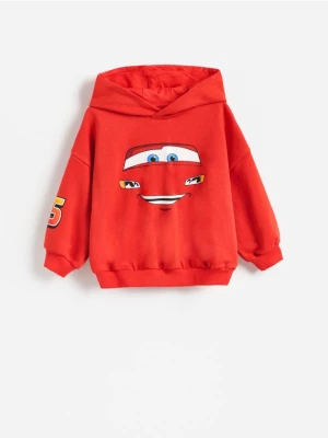 Reserved - Bluza Auta - czerwony