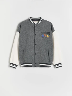Reserved - Bluza bomber Among Us - jasnoszary