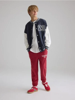 Reserved - Bluza bomber oversize - granatowy