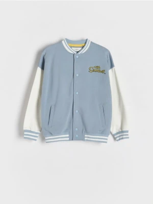 Reserved - Bluza bomber The Simpsons - jasnoniebieski