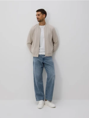 Reserved - Bluza bomberka - beżowy